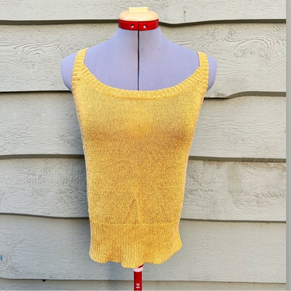 Kill K Shimmery Gold Knit Tank Size Medium